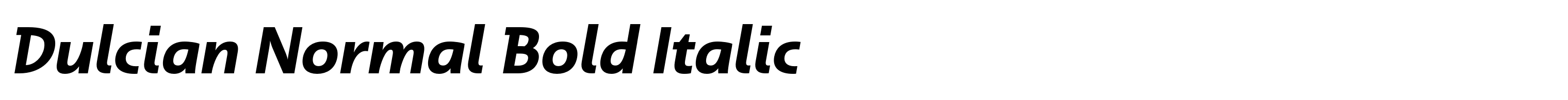 Dulcian Normal Bold Italic